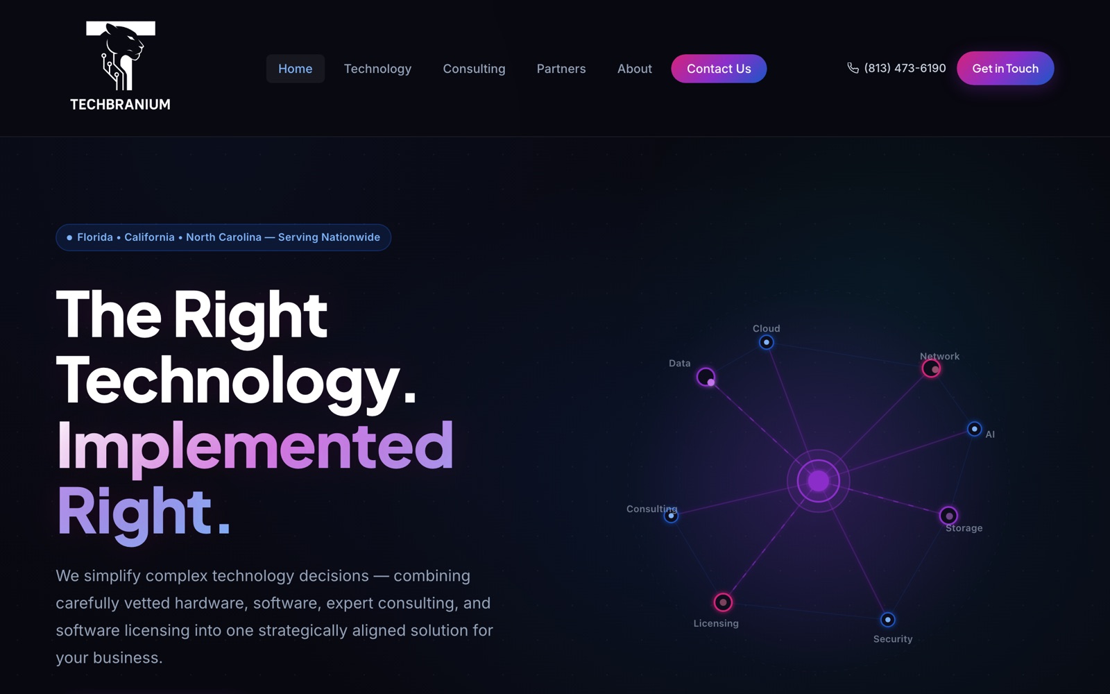 The Techbranium website homepage